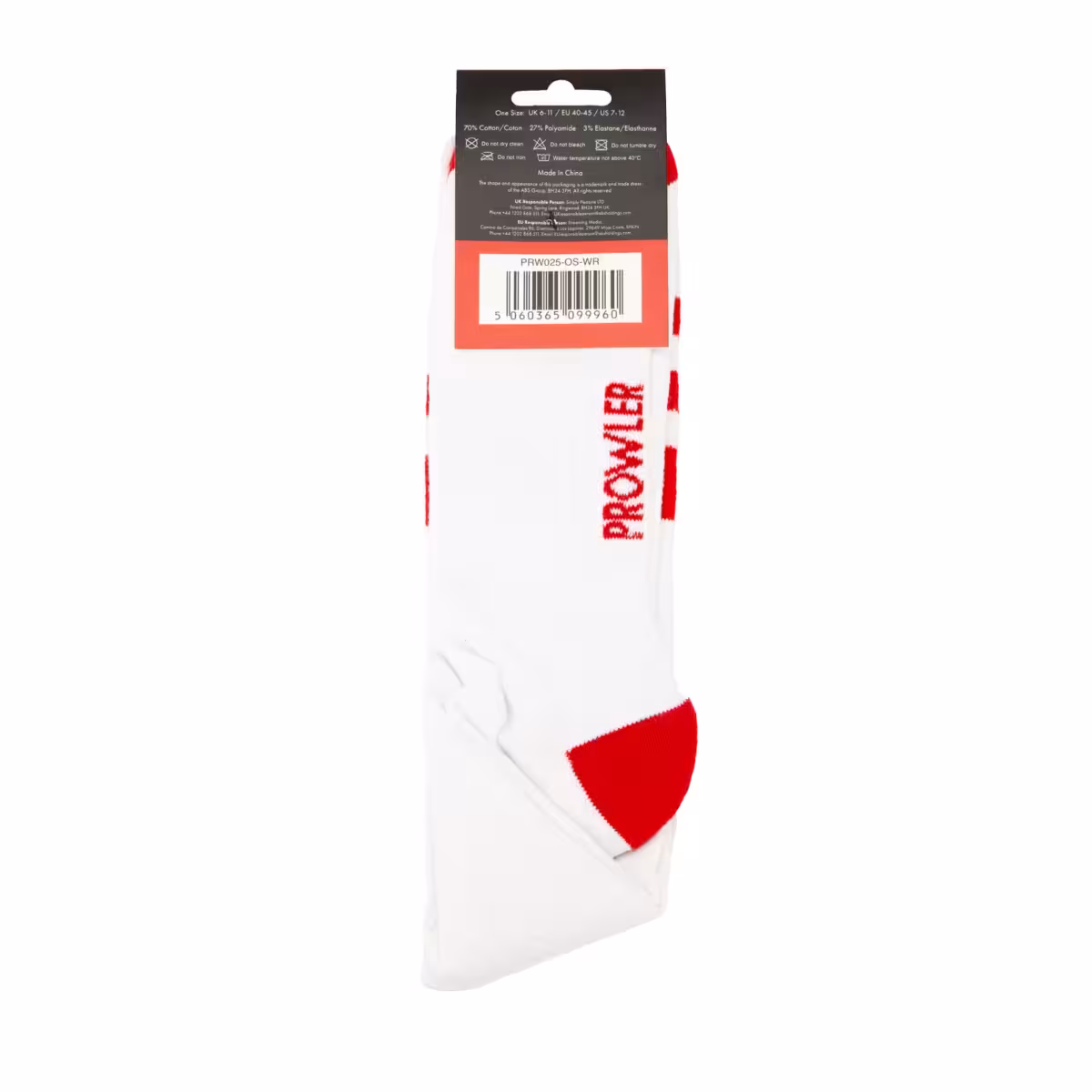Prowler RED Football Sock White/Red image 5