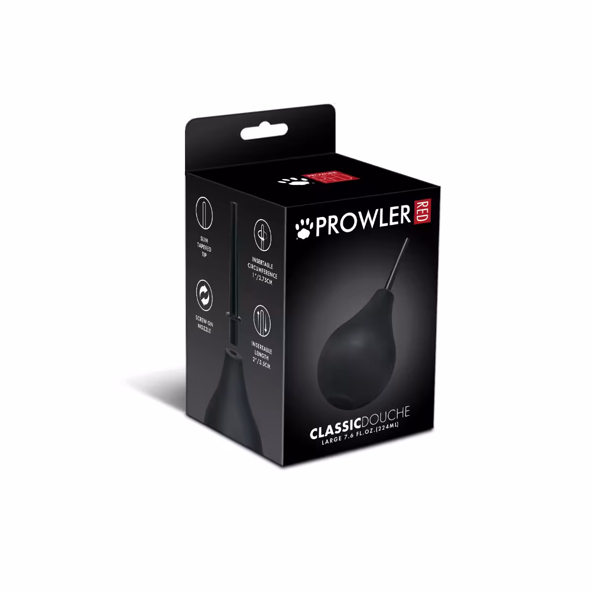 Prowler RED Large Bulb Douche Black 224ml image 2