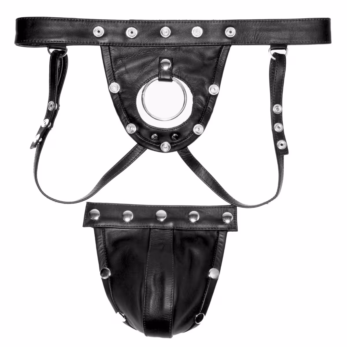 Prowler RED Leather Harness Jock Strap Large image 2