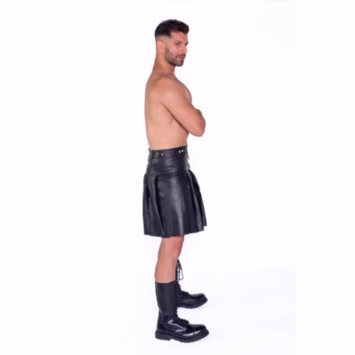 Prowler RED Leather Kilt – Premium Kilt for Men image 2