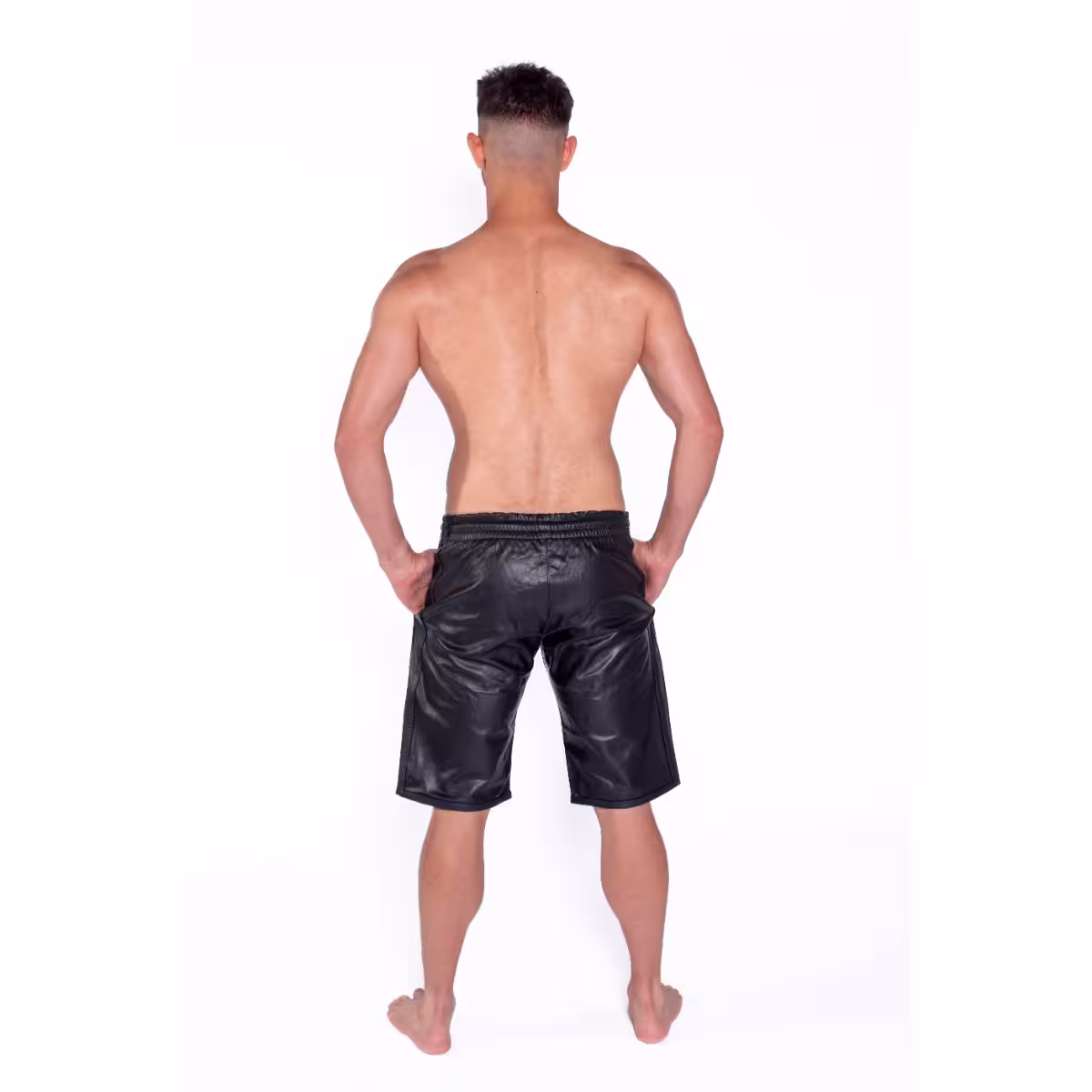 Prowler RED Leather Long Sports Shorts – Premium Comfort & Style