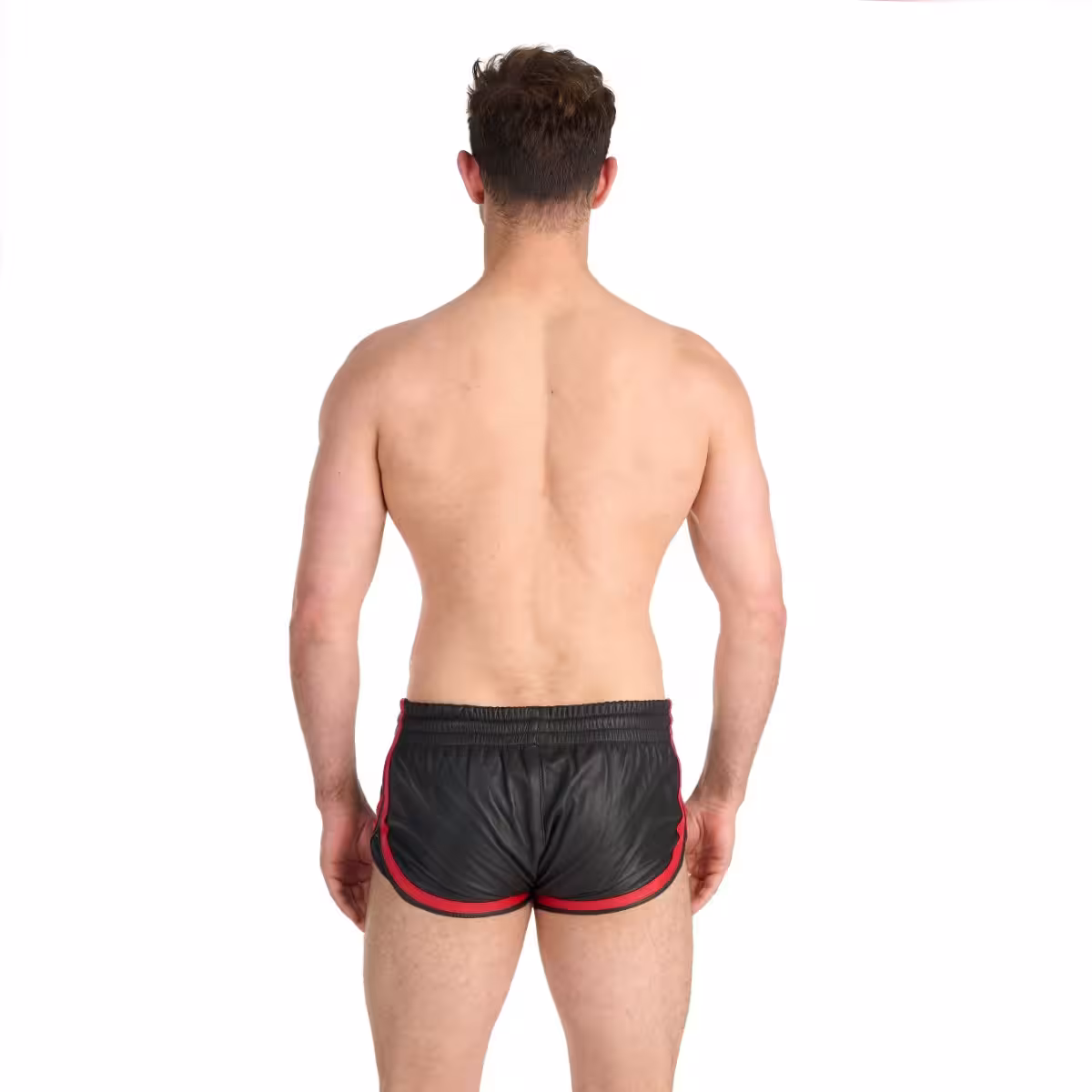 Prowler RED Leather Sports Shorts Black/Red Medium