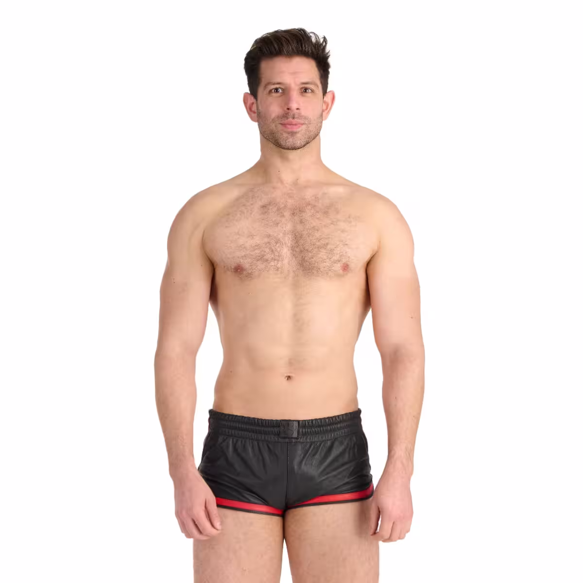 Prowler RED Leather Sports Shorts Black/Red XXXLarge