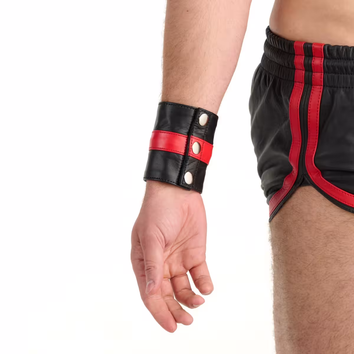 Prowler RED Leather Wrist Wallet Black/Red Large