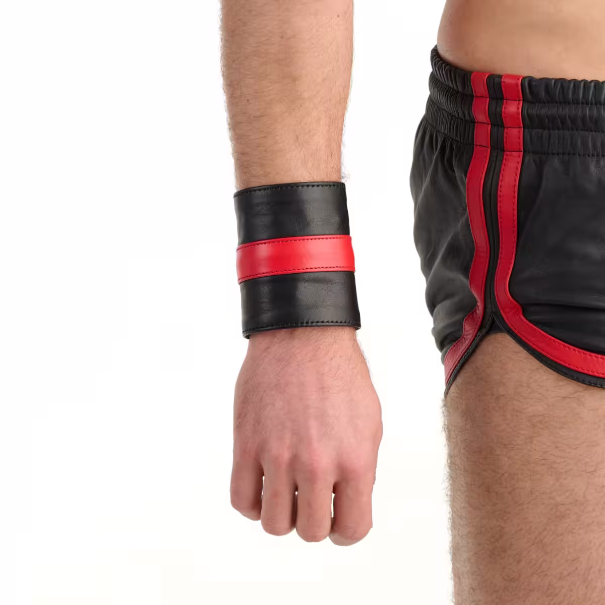 Prowler RED Leather Wrist Wallet Black/Red Medium
