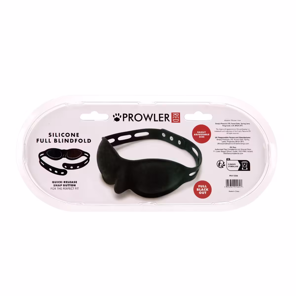 Prowler RED Silicone Full Blindfold – Sensory Experience image 4
