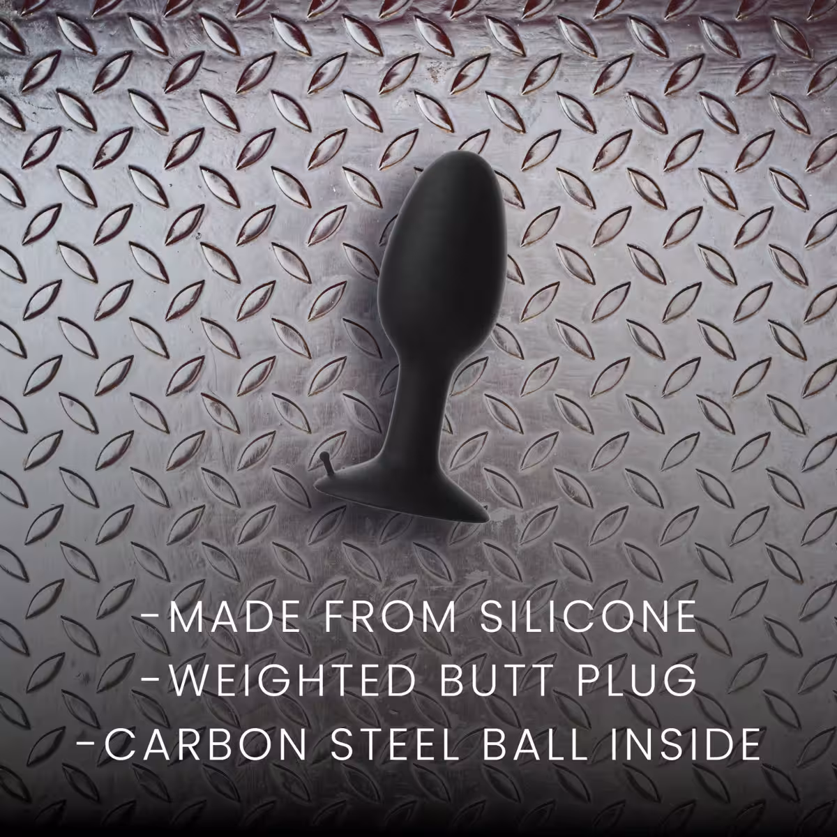 Prowler RED Small Weighted Butt Plug Black image 4