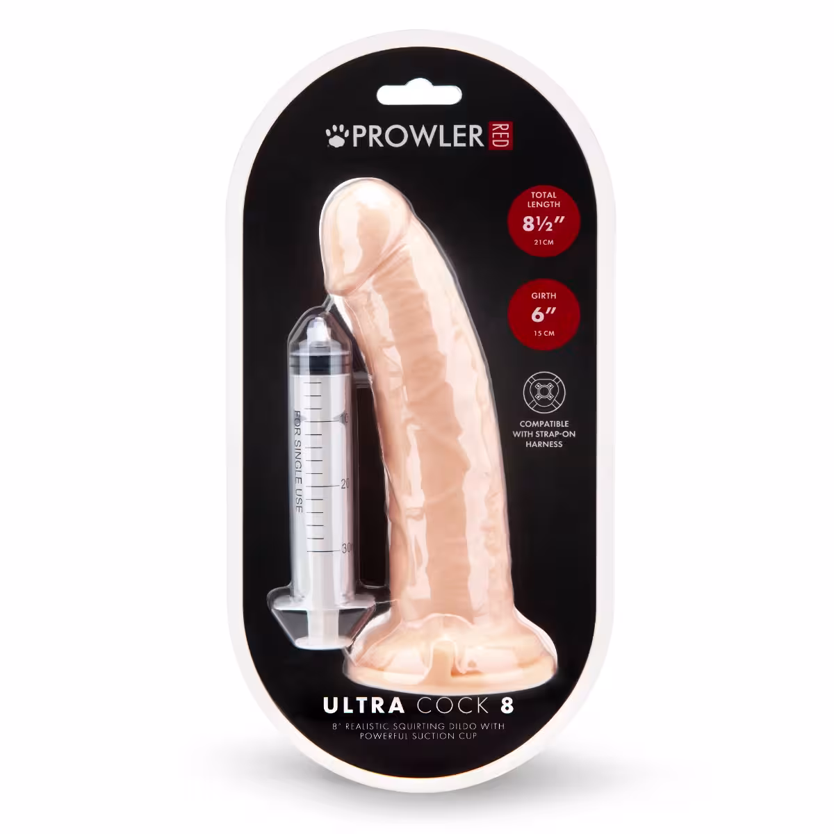 Prowler RED Ultra Cock Realistic Squirting Dildo 8 image 2
