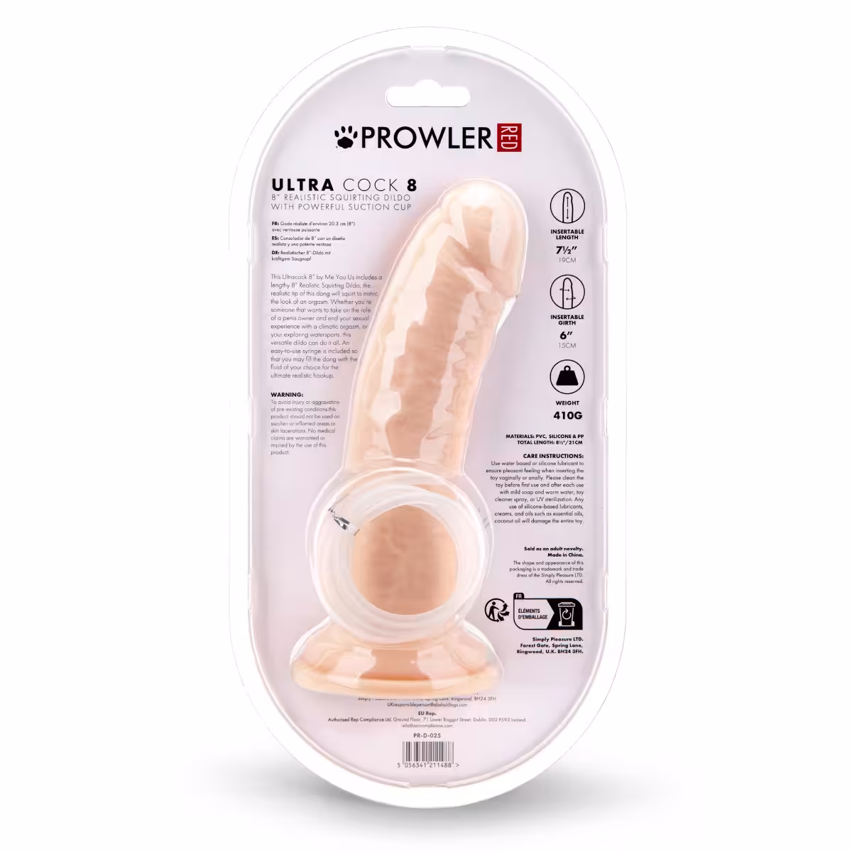 Prowler RED Ultra Cock Realistic Squirting Dildo 8 image 4