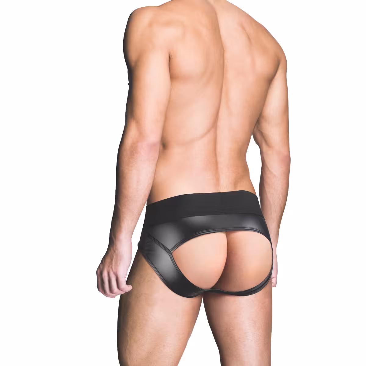Prowler RED Wetlook Ass-less Brief M image 3