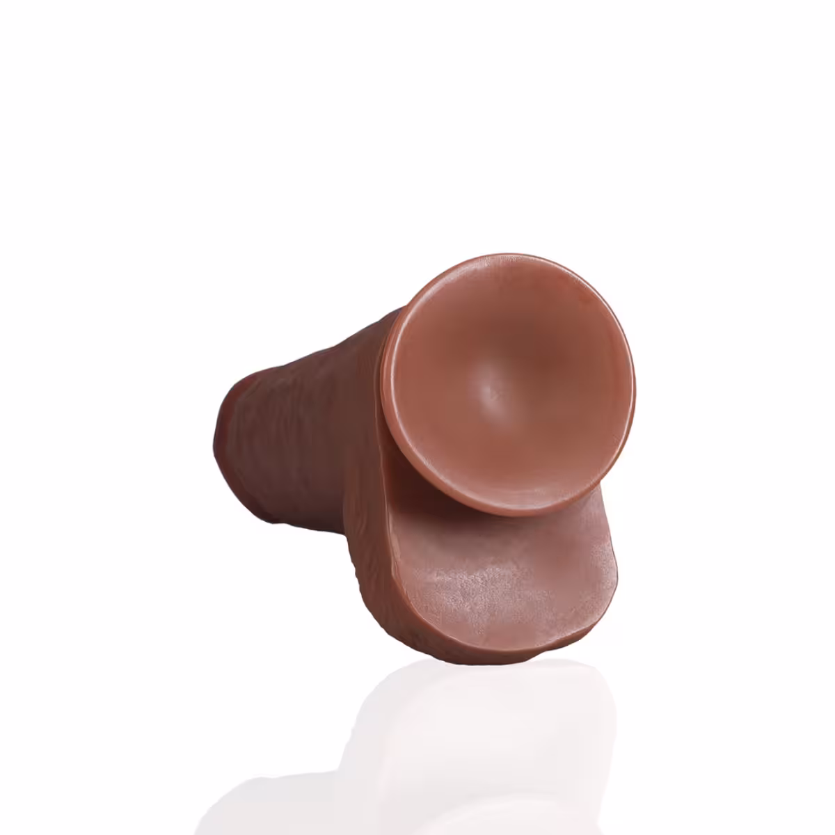RealRock Extra Thick Dildo With Balls Tan 10 Inch image 3