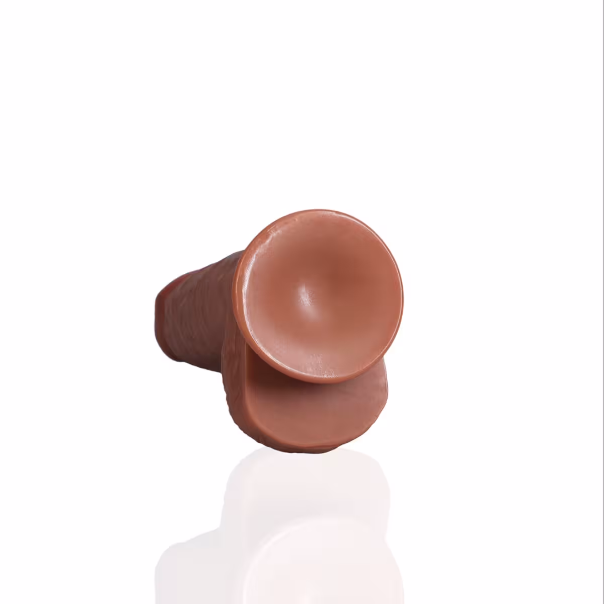 RealRock Extra Thick Dildo With Balls Tan 8 Inch image 3