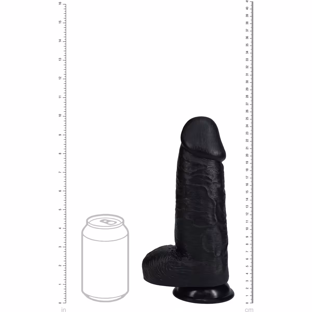 RealRock Extra Thick Realistic Dildo with Balls 10 Inch image 4