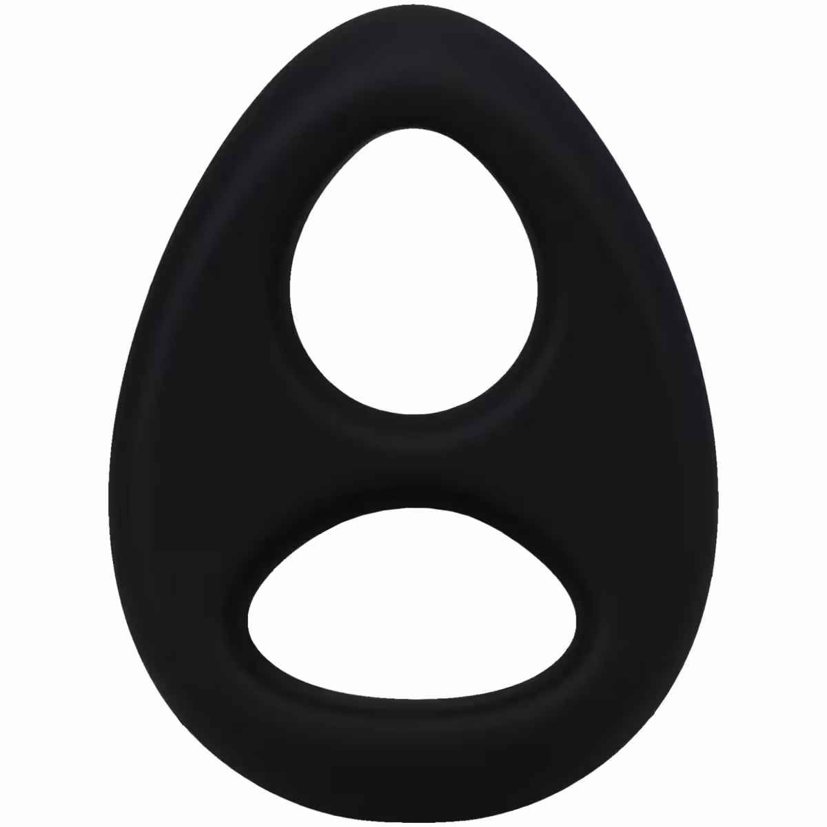 Rock Solid The Code Silicone Cock Ring with Bandana – Gray Black image 3