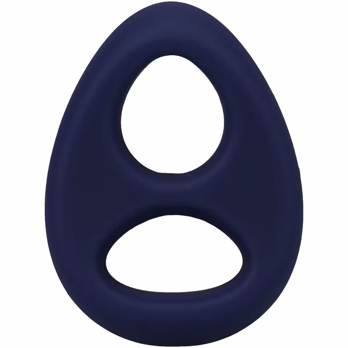 Rock Solid The Code Silicone Cock Ring with Bandana – Navy Blue & Black image 3
