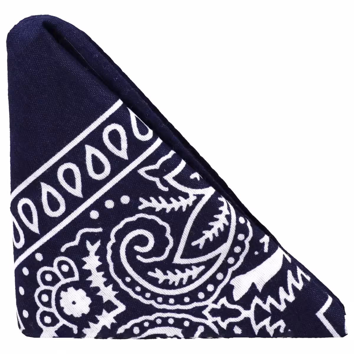 Rock Solid The Code Silicone Cock Ring with Bandana – Navy Blue & Black image 4