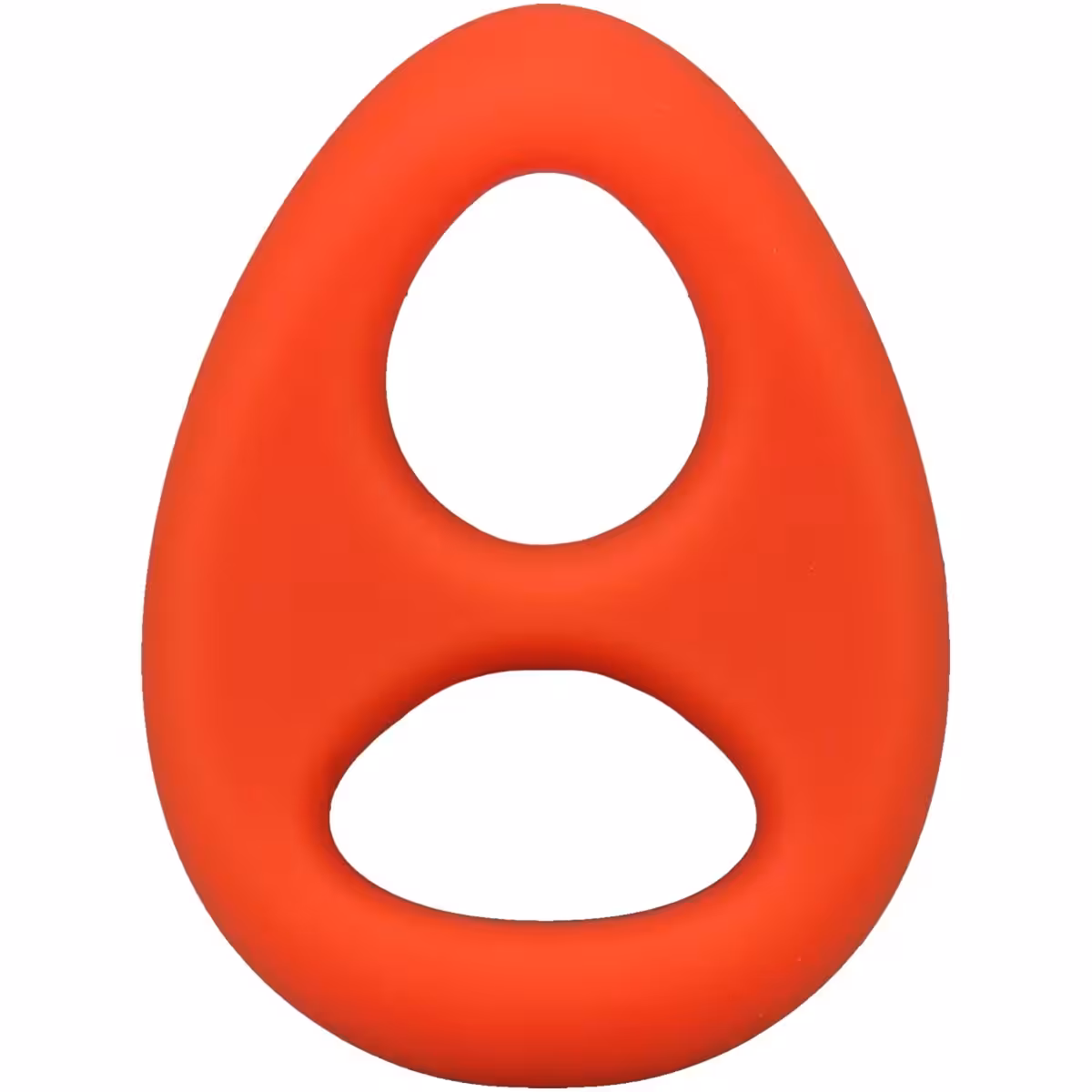 Rock Solid The Code Silicone Cock Ring with Bandana – Orange Black image 2