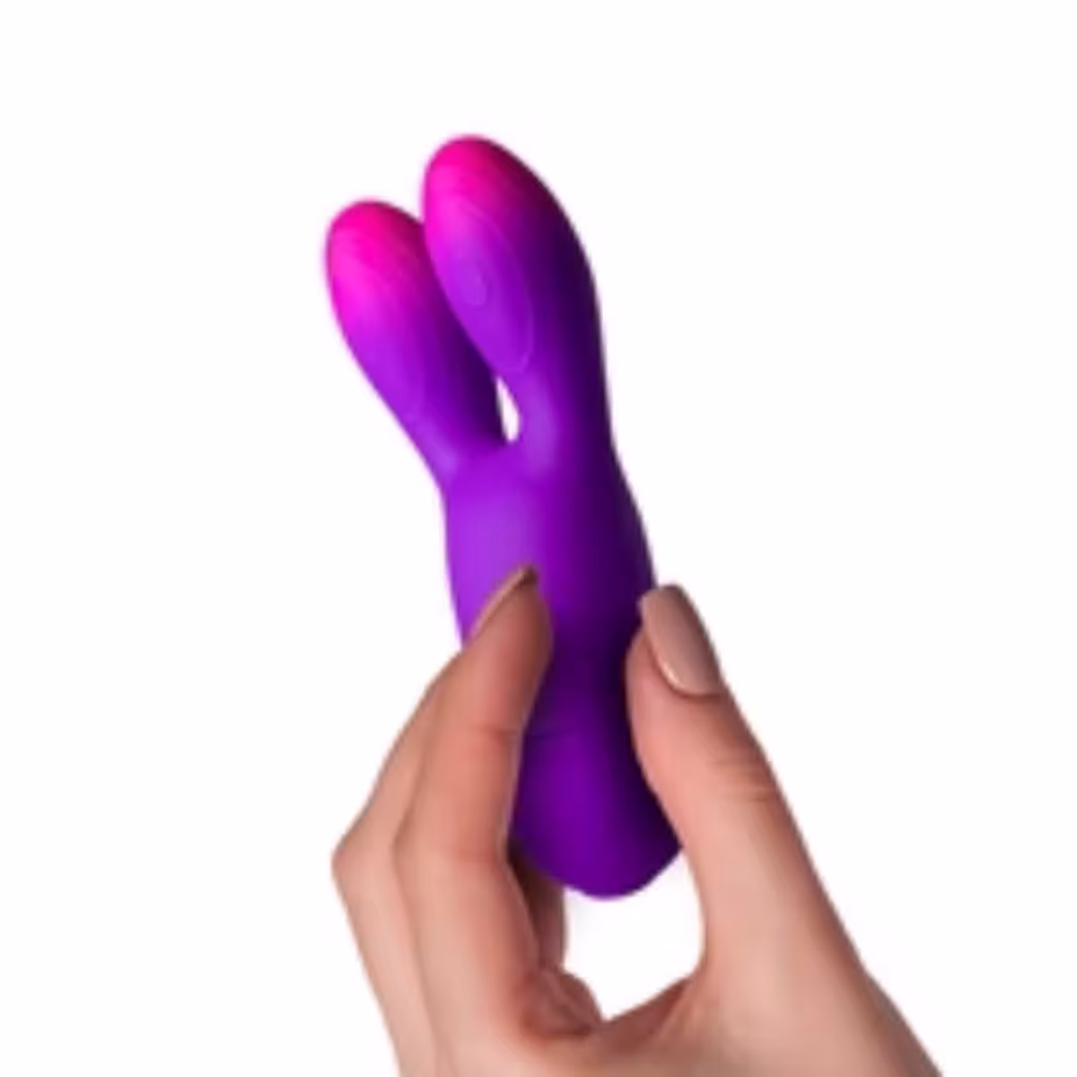 Rocks Off Glo-Girl Bunny Vibrator Purple Pink image 2