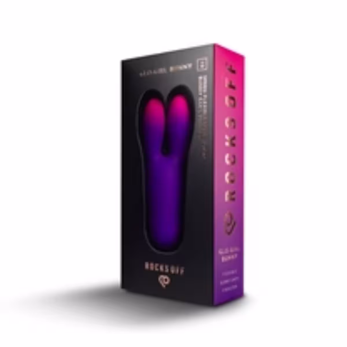 Rocks Off Glo-Girl Bunny Vibrator Purple Pink image 4
