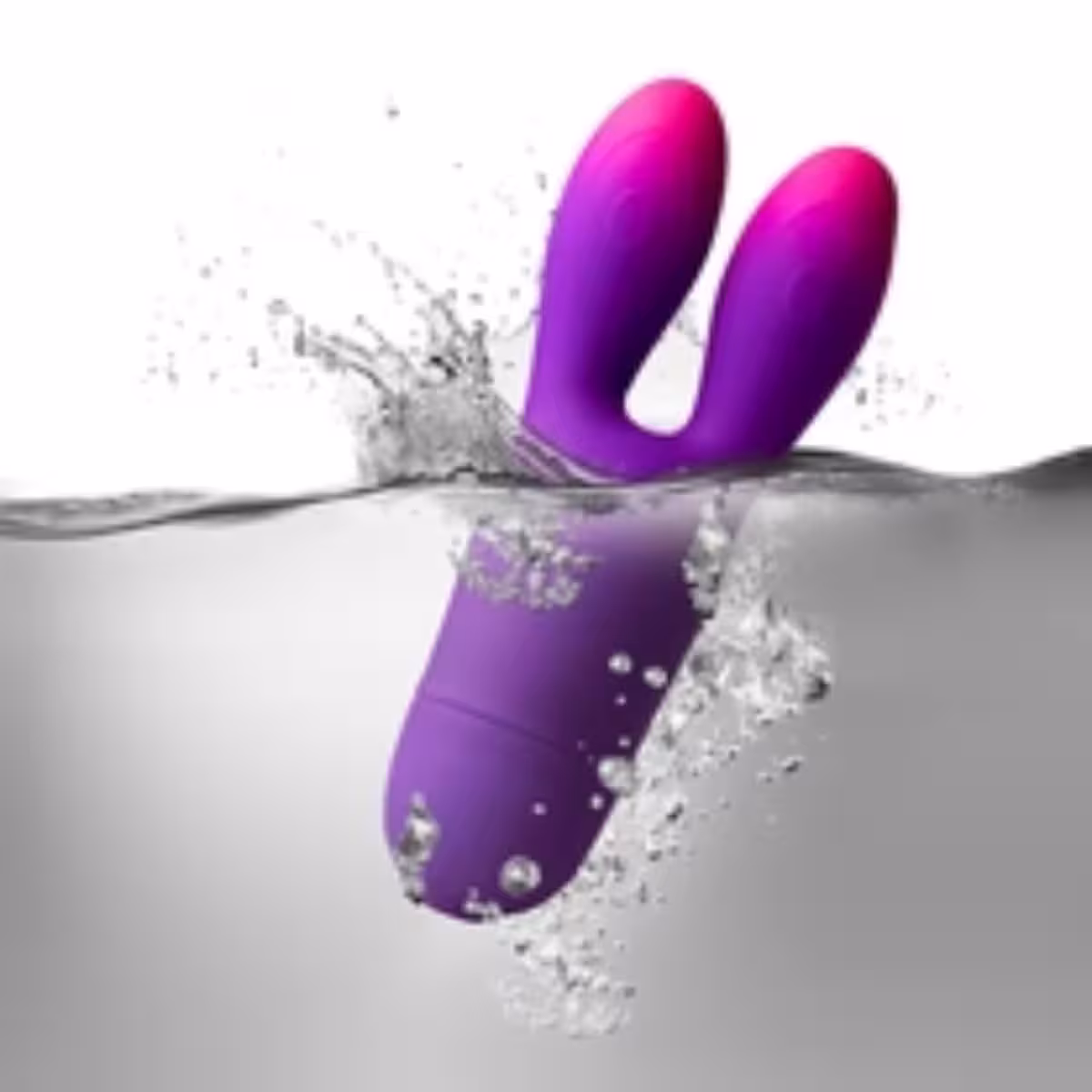 Rocks Off Glo-Girl Bunny Vibrator Purple Pink image 6