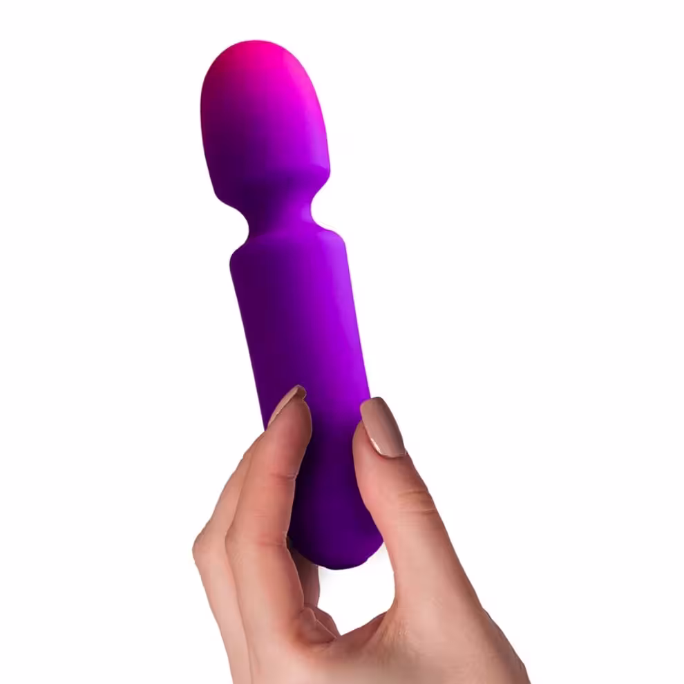 Rocks Off Glo-Girl Wand Vibrator Purple Pink image 4