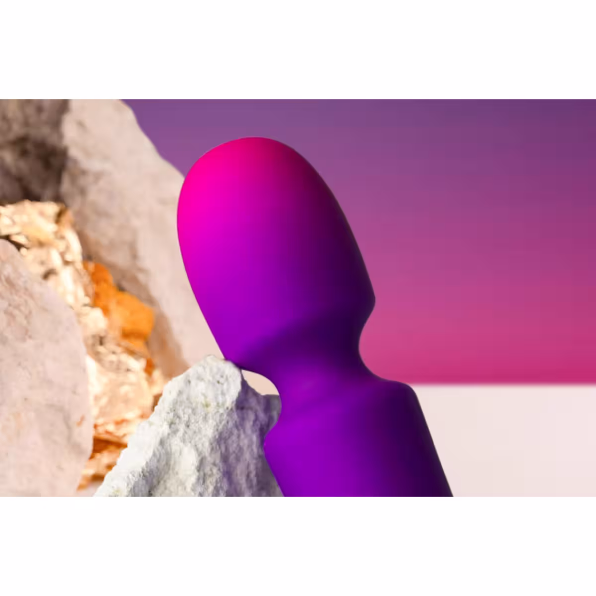 Rocks Off Glo-Girl Wand Vibrator Purple Pink image 7
