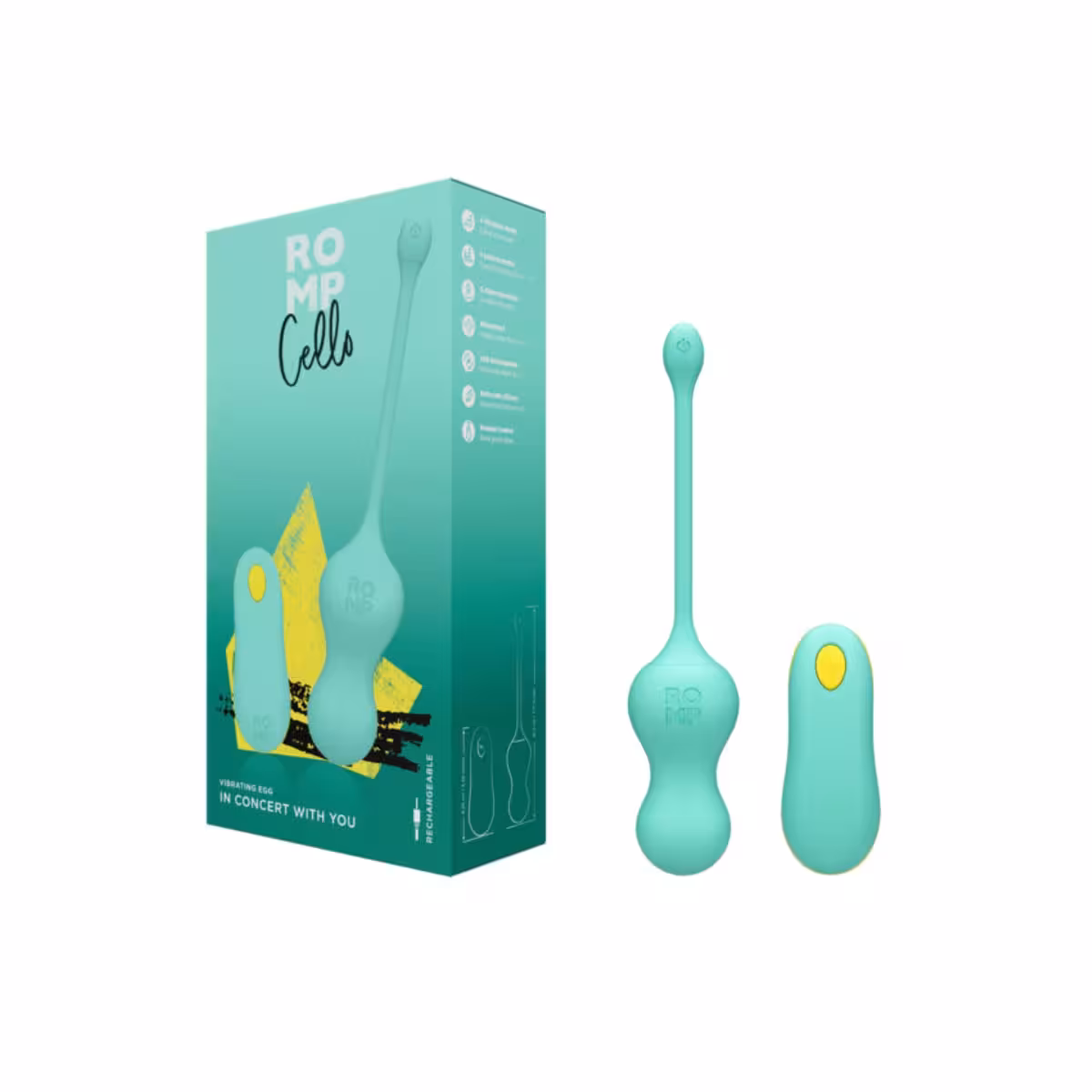 ROMP Cello G-Spot Vibrator Aqua image 2