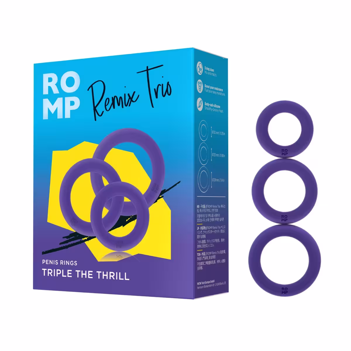 ROMP Remix Trio – Durable Penis Rings for Enhanced Sensation image 2