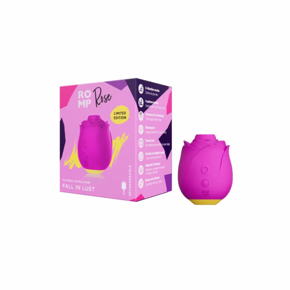 ROMP Rose Clitoral Stimulator Pink image 2