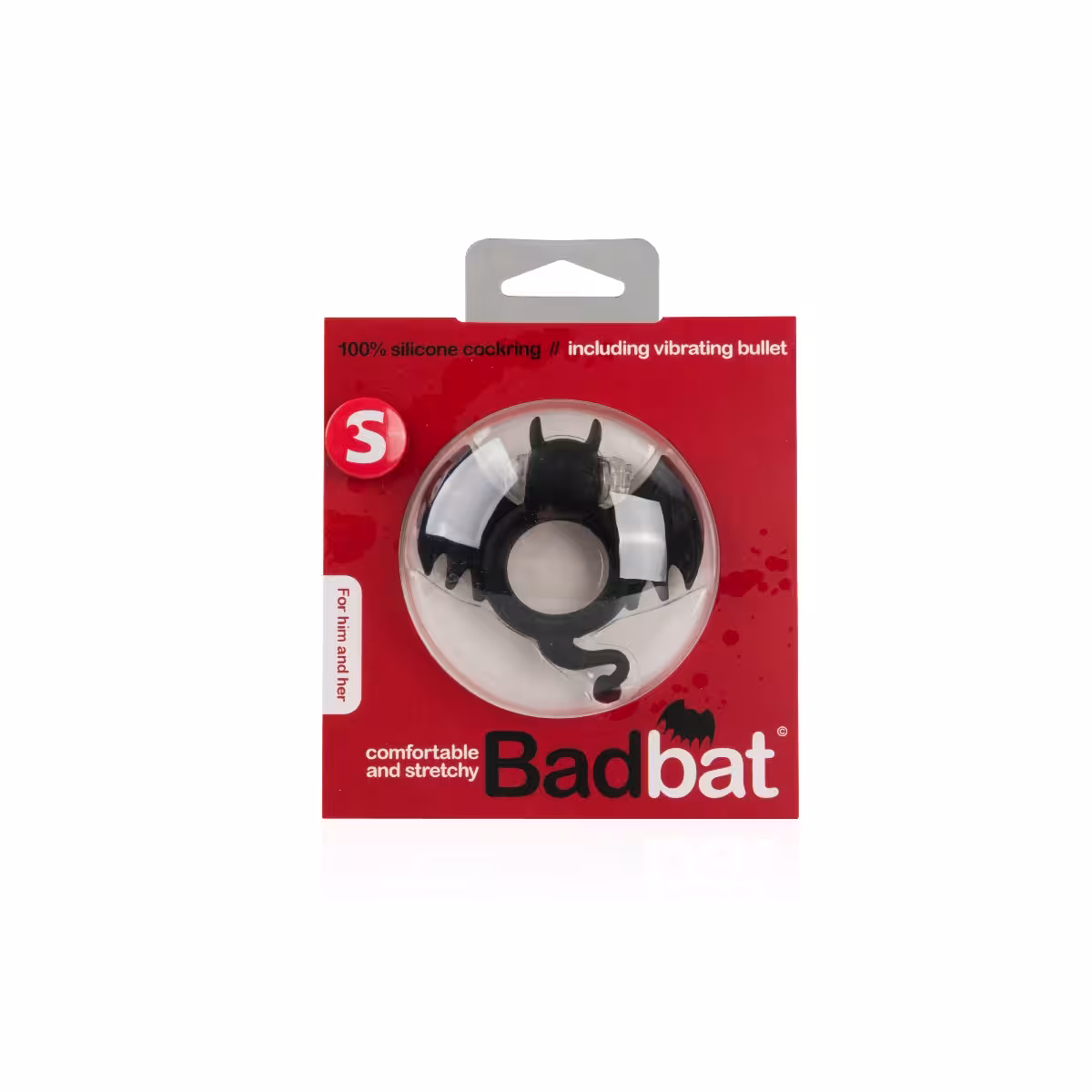 S Line BadBat Vibrating Silicone Cockring image 2