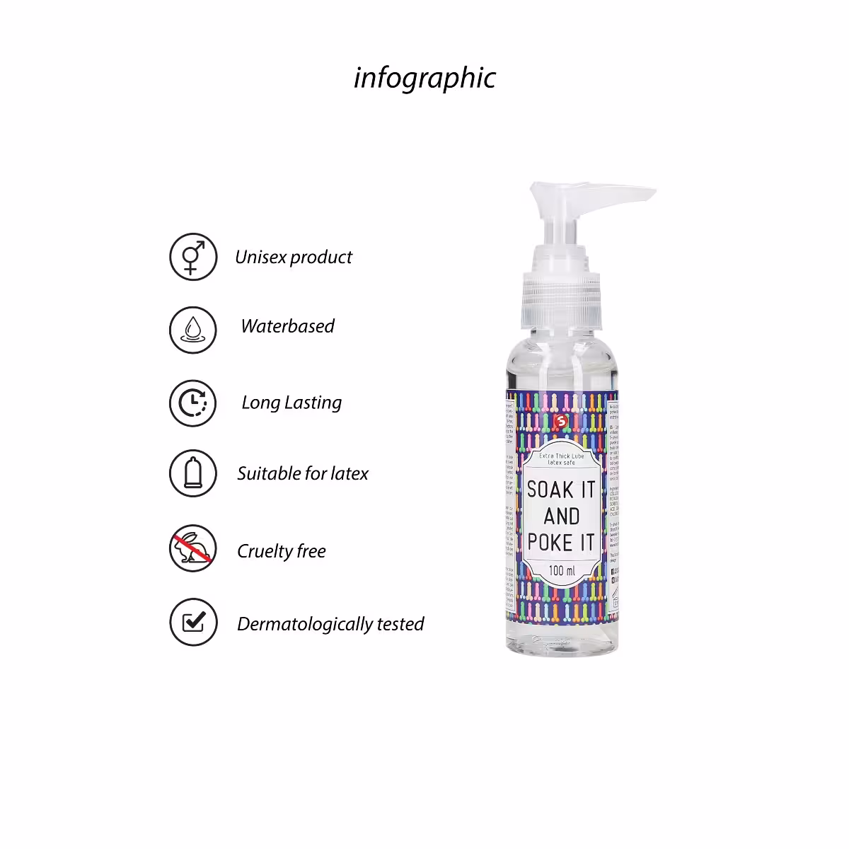 S Line Soak It And Poke It Water Based Extra Thick Lubricant 100ml image 2