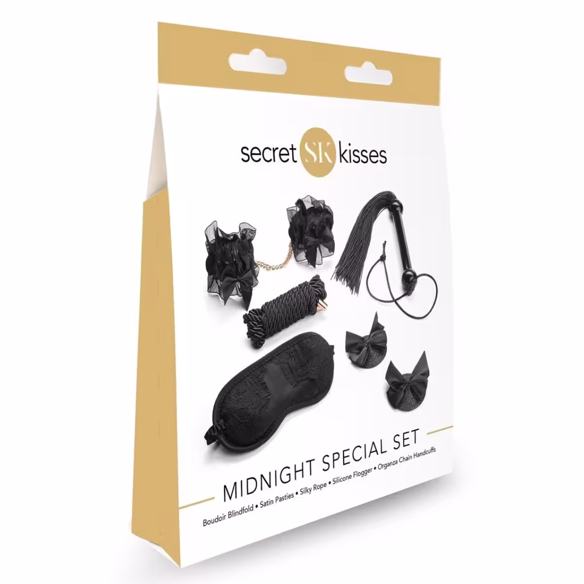Secret Kisses Midnight Special Couples Set – Sophisticated Bondage Accessories for Intimate Play image 2