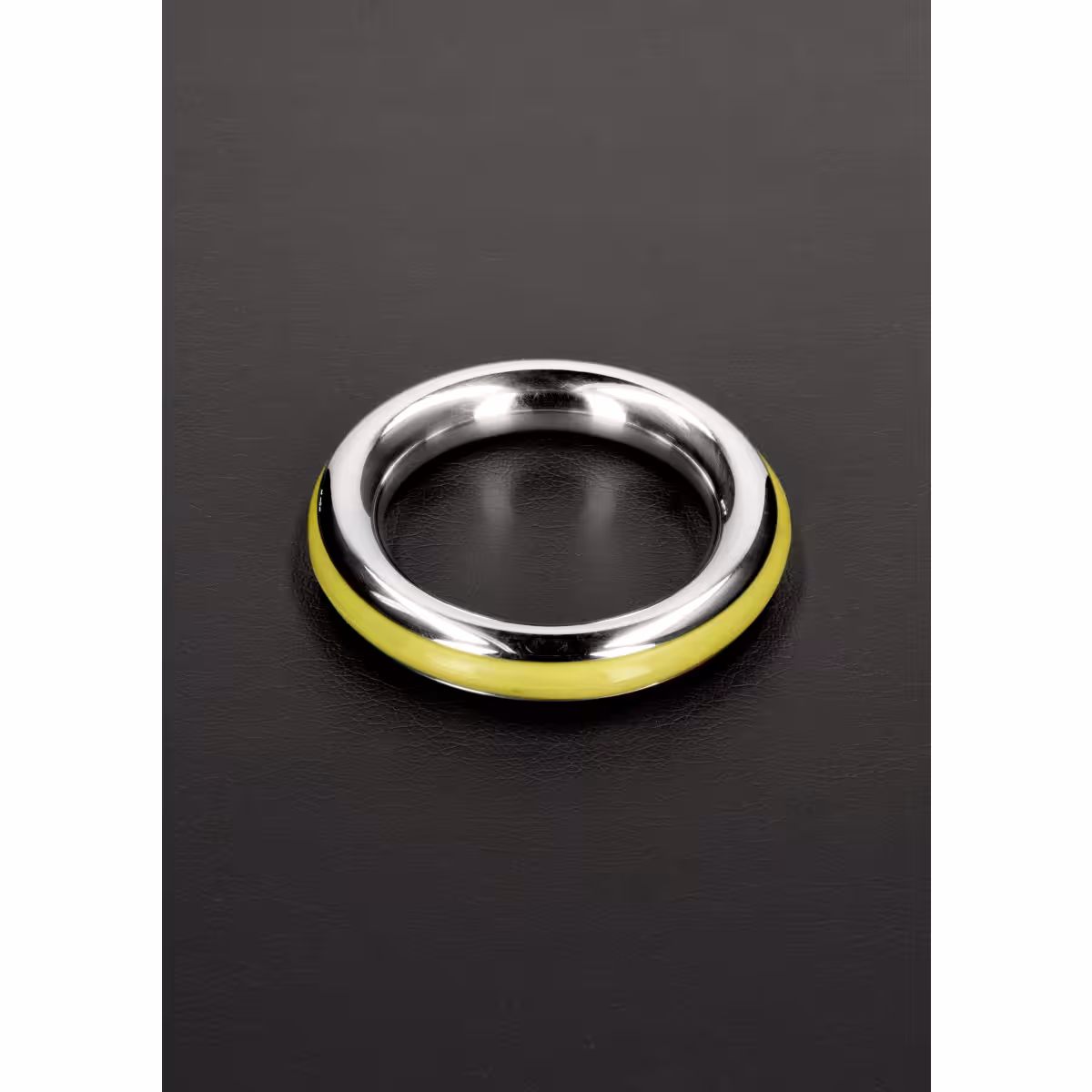 Cazzo Tensions Stainless Steel Cockring 1.6inch Yellow image 2