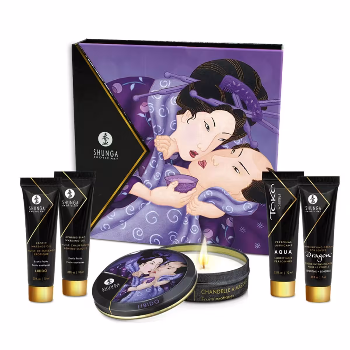 Shunga Luxury Gift Set: Geisha's Secret Kit Exotic Fruits