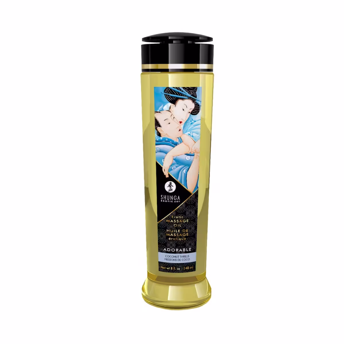 Shunga Massage Oil Adorable / Coconut Thrills – Sensual, Gliding, and Discreet