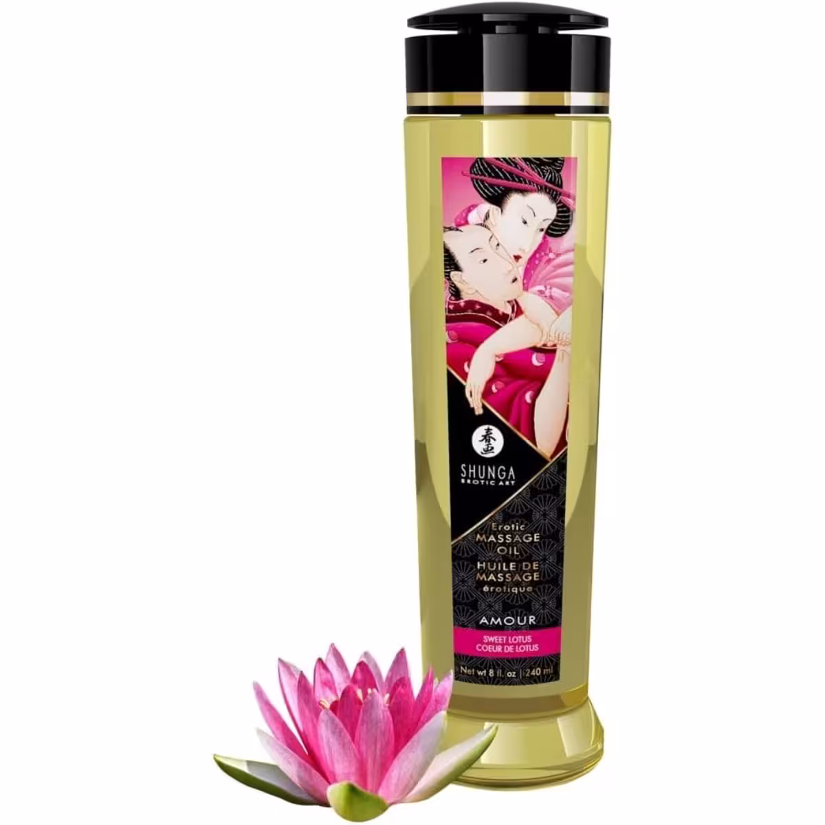 Shunga Massage Oil Amour / Sweet Lotus – Luxurious, Fragrant Massage Experience