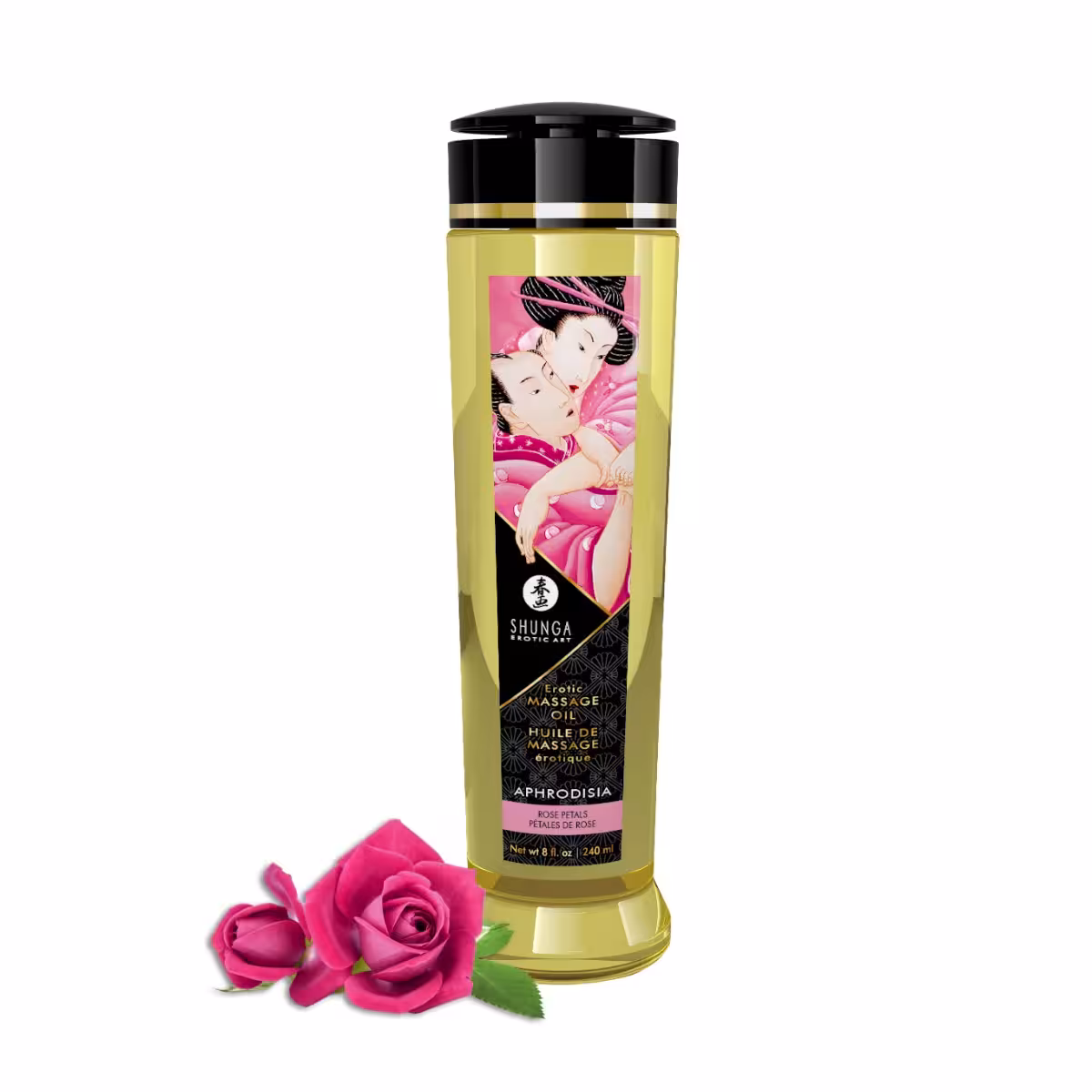 Shunga Massage Oil Aphrodisia / Roses – Sensual, Fragrant, and Discreet