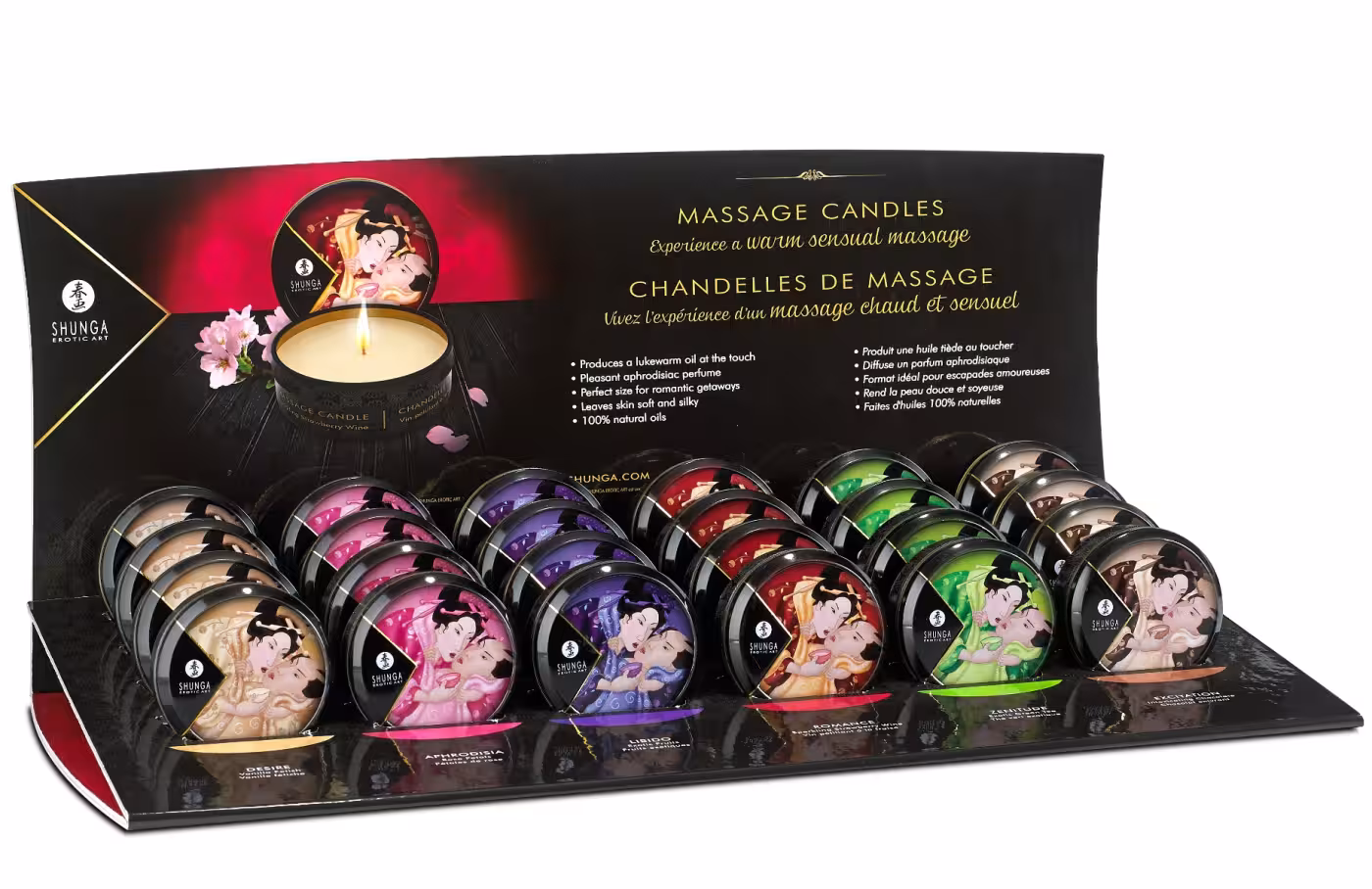 Shunga Mini Candlelight Massage Candles – Intimate Ambiance for Two