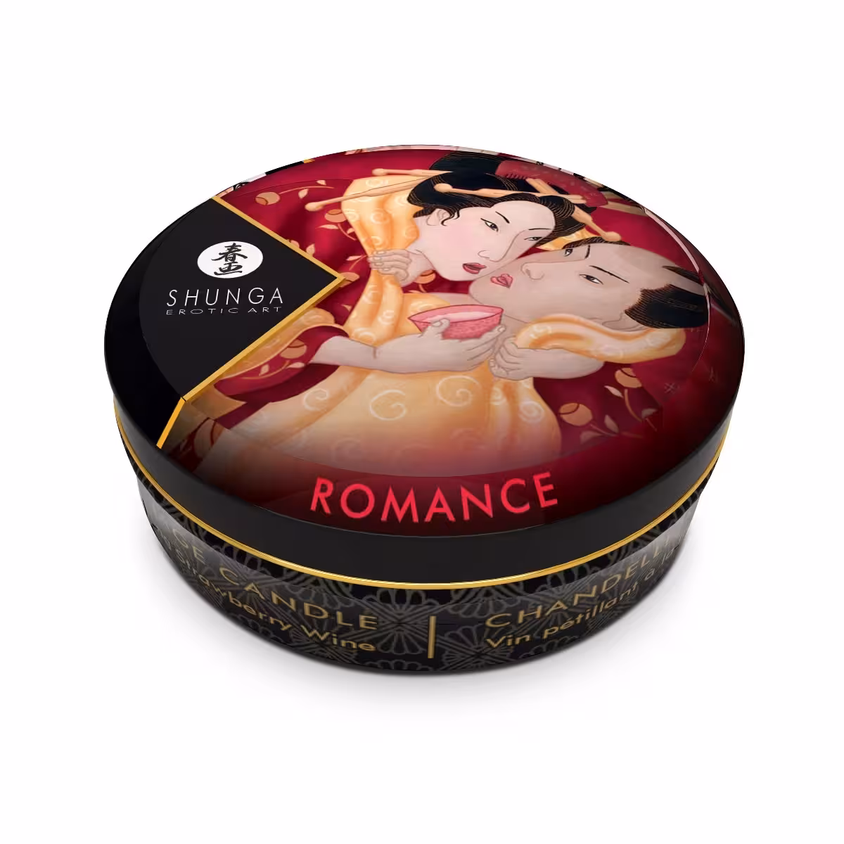 Shunga Mini Candlelight Massage Candles 30ml Romance/Strawberry Sparkling Wine image 2