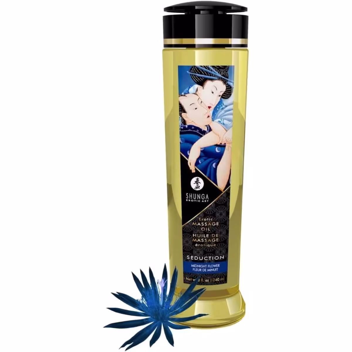 Tester Shunga Massage Oil Seduction / Midnight Flower – Luxurious Sensory Experience