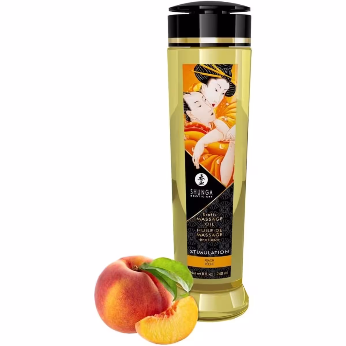 Tester Shunga Massage Oil Stimulation – Peach