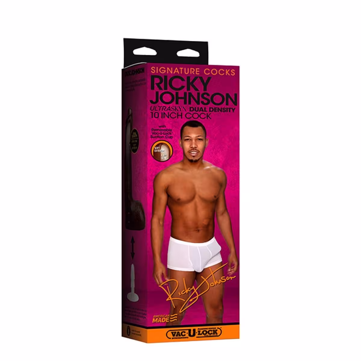 Signature Cocks - Ricky Johnson 10 Inch ULTRASKYN Cock with Removable Vac-U-Lock Suction Cup image 2