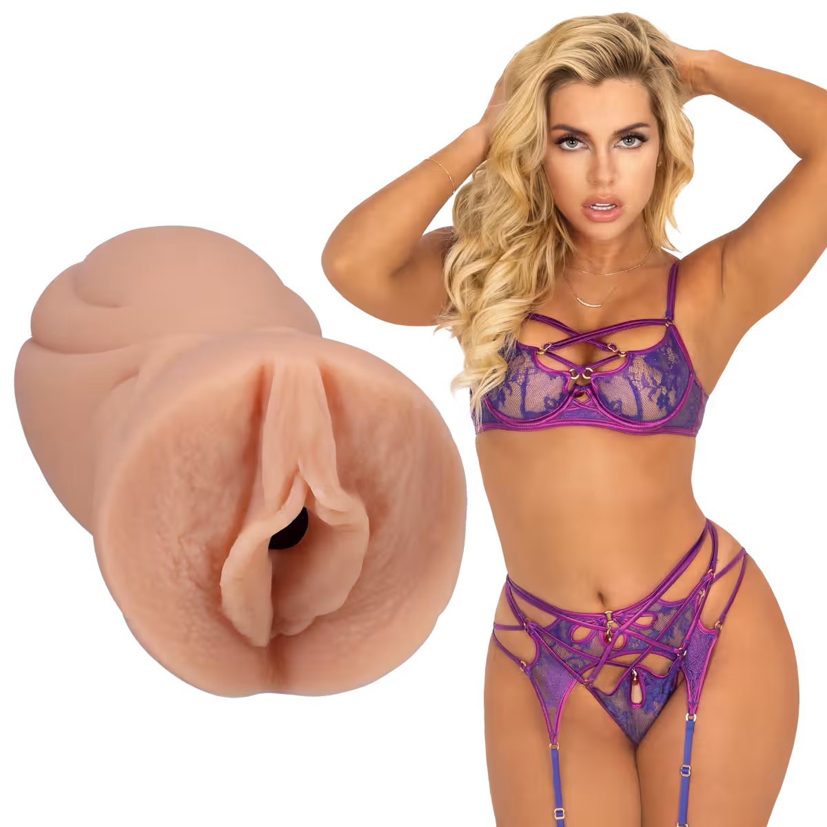 Doc Johnson Signature Strokers Allie Nicole ULTRASKYN Pocket Pussy image 4