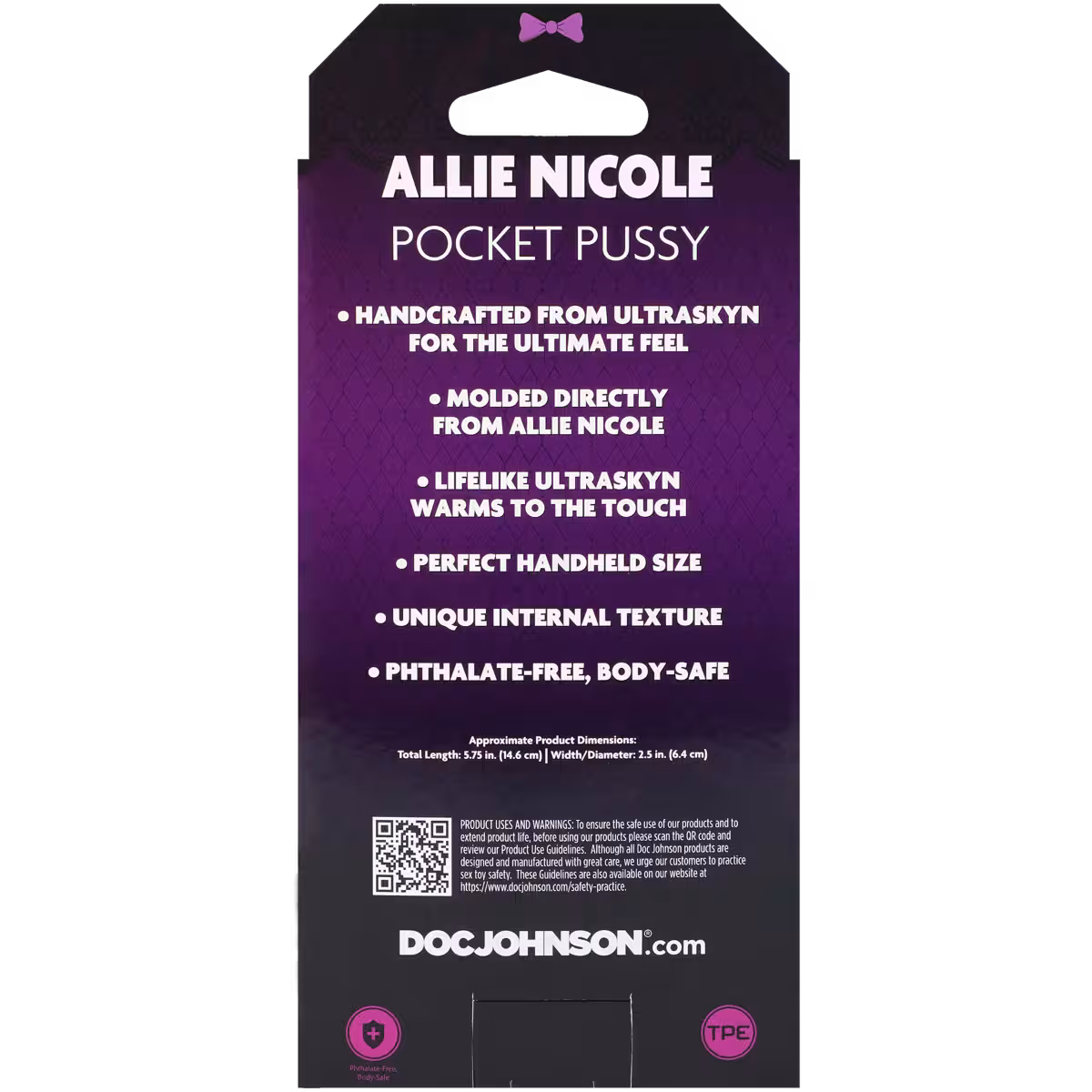 Doc Johnson Signature Strokers Allie Nicole ULTRASKYN Pocket Pussy image 6