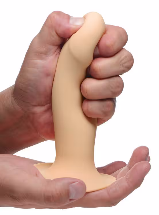 Squeezable Phallic Dildo - Light image 4