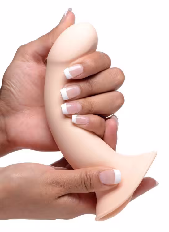 Squeezable Phallic Dildo - Light image 5