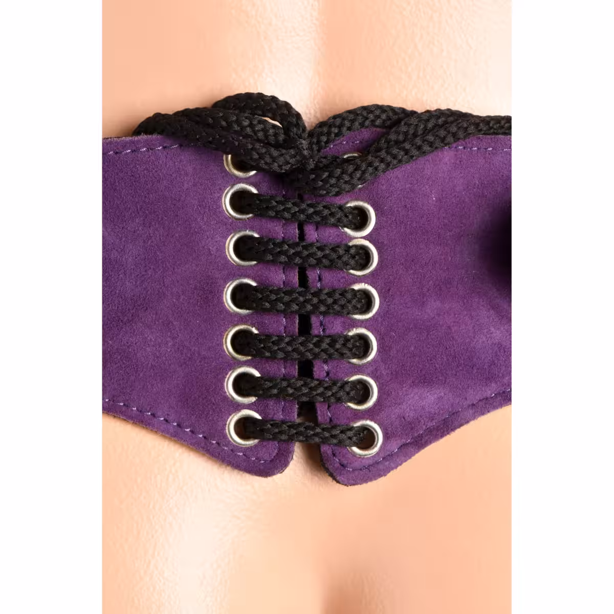 Bodice Deluxe Leather Corset Harness - Purple image 5