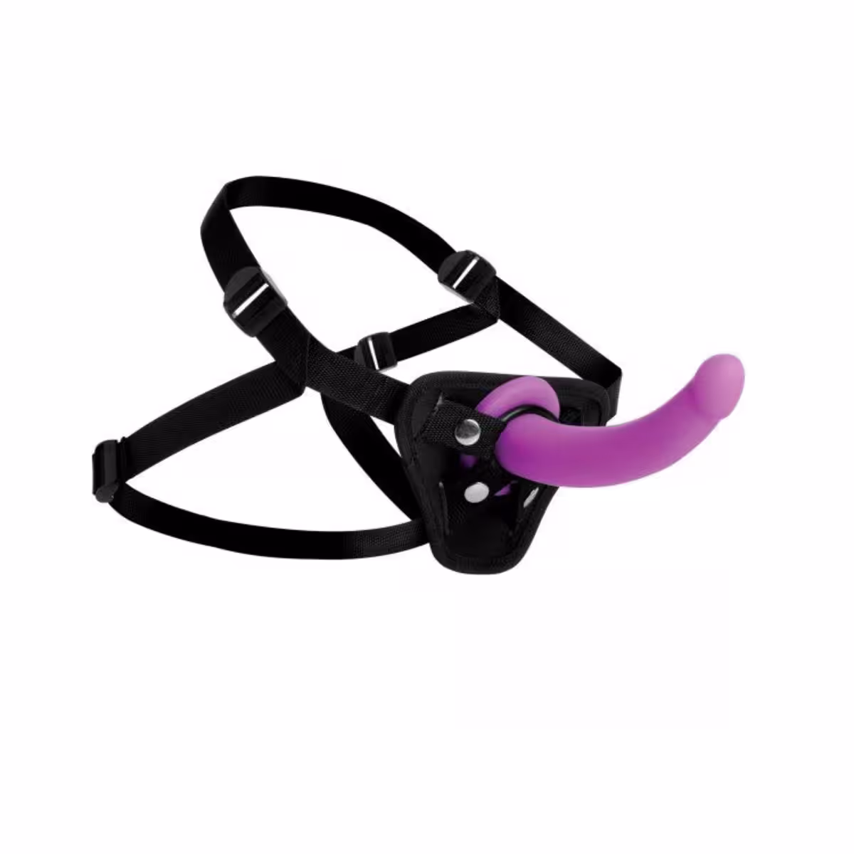 Navigator Silicone G-Spot Dildo with Harness image 4