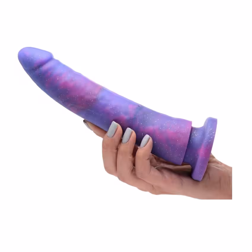 Strap U Magic Stick Glitter Silicone Dildo 8 Inch image 3