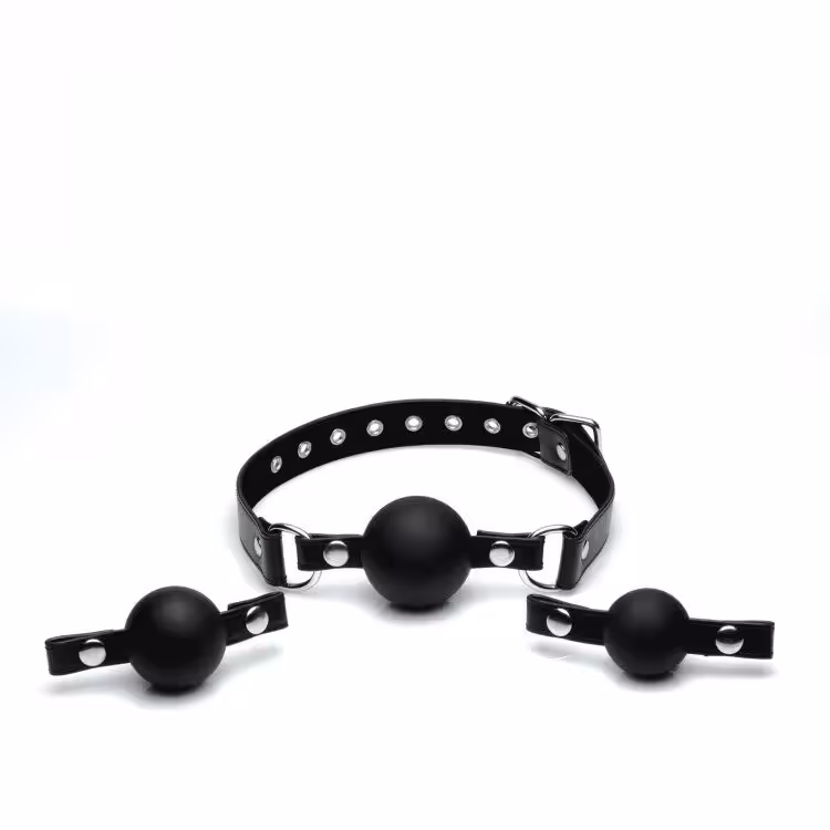 Strict Interchangeable Silicone Ball Gag Set image 5